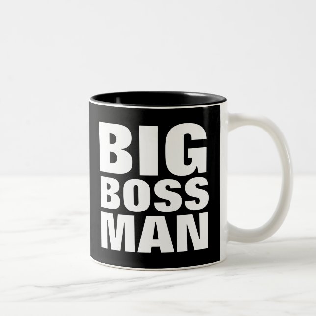 BIG BOSS MAN, Funny coffee mugs for him (Right)