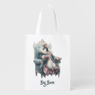 Big Boss Winter Penguin Design Grocery Bag