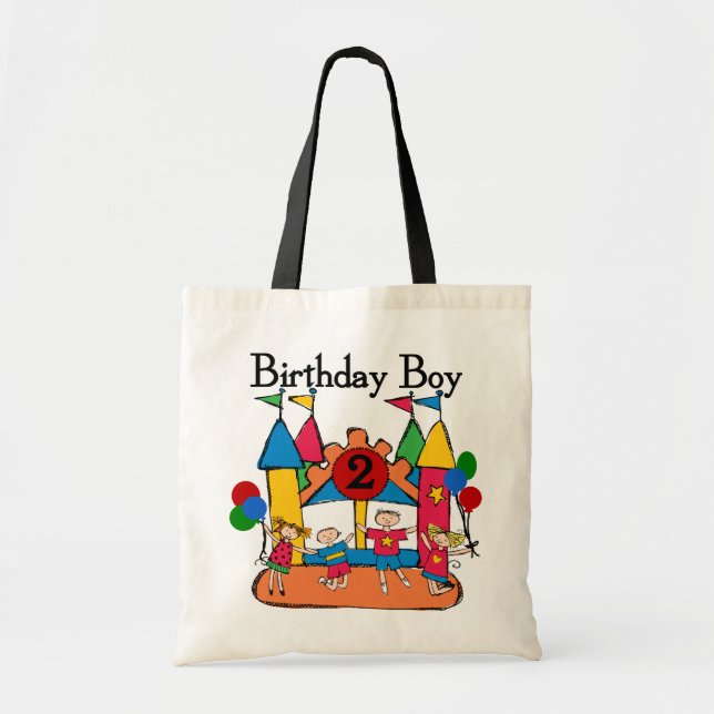 Big Bounce Boy 2nd Birthday Tshirts and Gifts Tote Bag (Front)