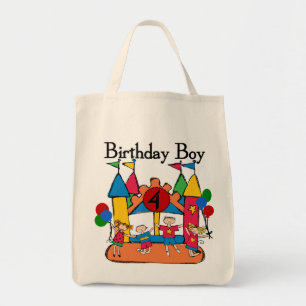 Big Bounce Boy 4th Birthday Tshirts and Gifts Tote Bag