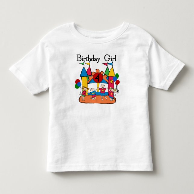 Big Bounce Girl 4th Birthday T-shirts and Gifts (Front)