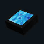 Big Bouncing Blue Bubbles Gift Box<br><div class="desc">Big bouncing shiny blue bubbles! Cute and cheerful pattern.</div>