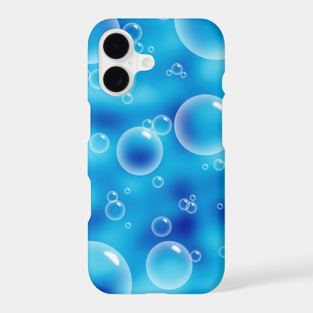 Big Bouncing Blue Bubbles Iphone Case (Back)