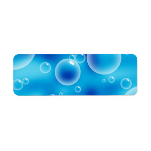 Big Bouncing Blue Bubbles Label