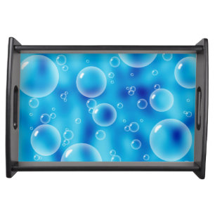 Big Bouncing Blue Bubbles Serving Tray