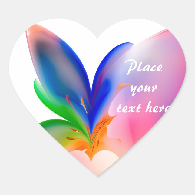 Big Bow Gift Box Heart Sticker (Front)