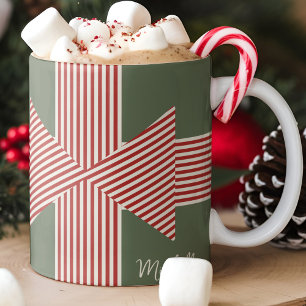 Big Bow of Striped Ribbon Coffee Mug