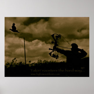 Big Bow Pheasant Hunting Poster