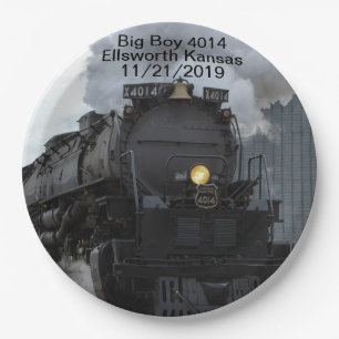 Big Boy 4014 Ellsworth Kansas Paper Plates