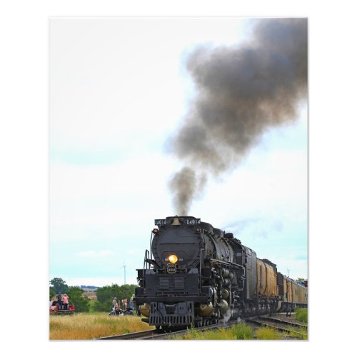 Big Boy 4014 Smoke and Steam in Kansas Photo Print
