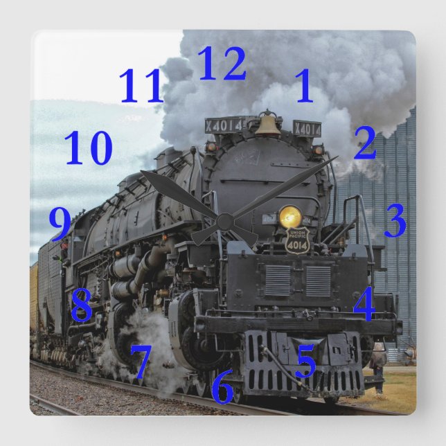 Big Boy 4014 Square Wall Clock (Front)