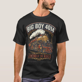 Big boy 4014 steam engine locomotive train vintage T-Shirt