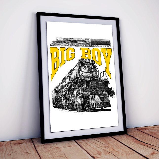 Big Boy 4014 Steam Loco. Union Pacific Class 4000 Poster (Big Boy 4014 Steam Loco. Union Pacific Class 4000. Poster)