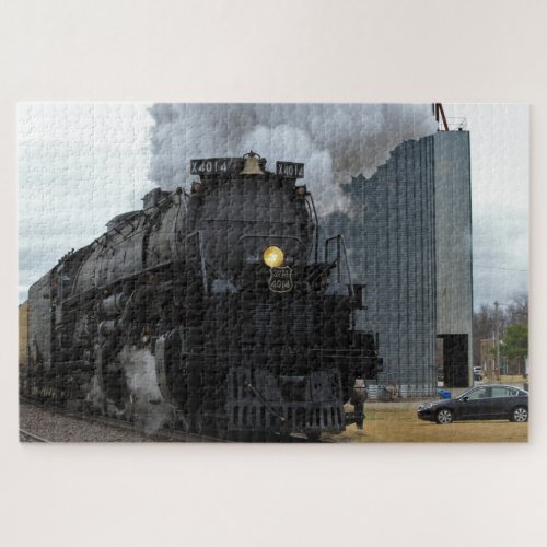 Big Boy 4014 Steam Train Ellsworth Kansas Jigsaw Puzzle