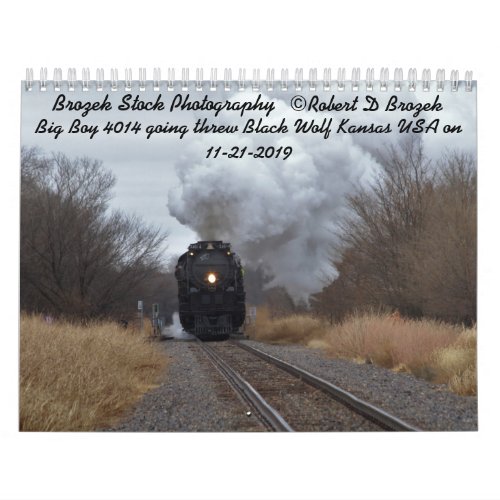 Big Boy 4014 Steaming threw Kansas Calendar