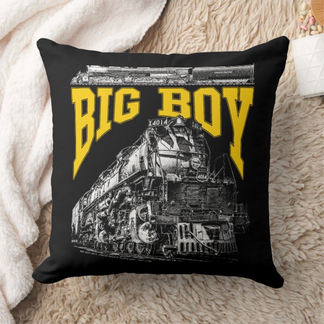 Big Boy 4014 Union Pacific Class 4000. Steam Loco. Throw Pillow (Blanket)