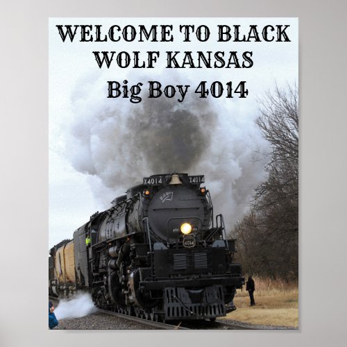 Big Boy 4014 welcome to Kansas Poster