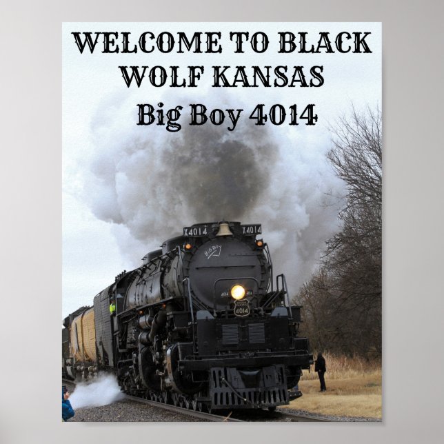 Big Boy 4014 welcome to Kansas Poster (Front)