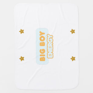 Big Boy Energy Baby Baby Blanket