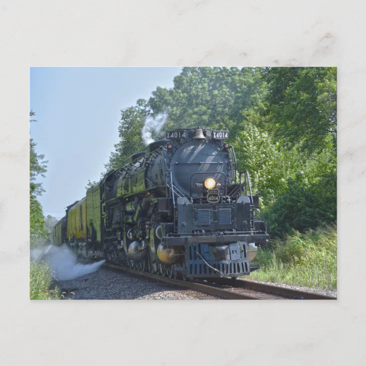Big Boy Locomotive Union Pacific Railroad Engine 4014 Train Modern Postcard 