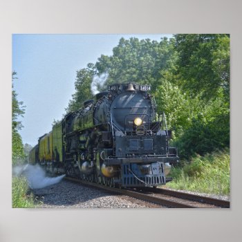Big Boy No. 4014 Steam Locomotive Poster by catherinesherman at Zazzle