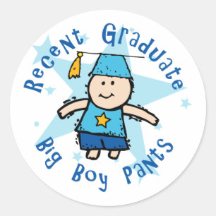 Big Boy Pants Classic Round Sticker