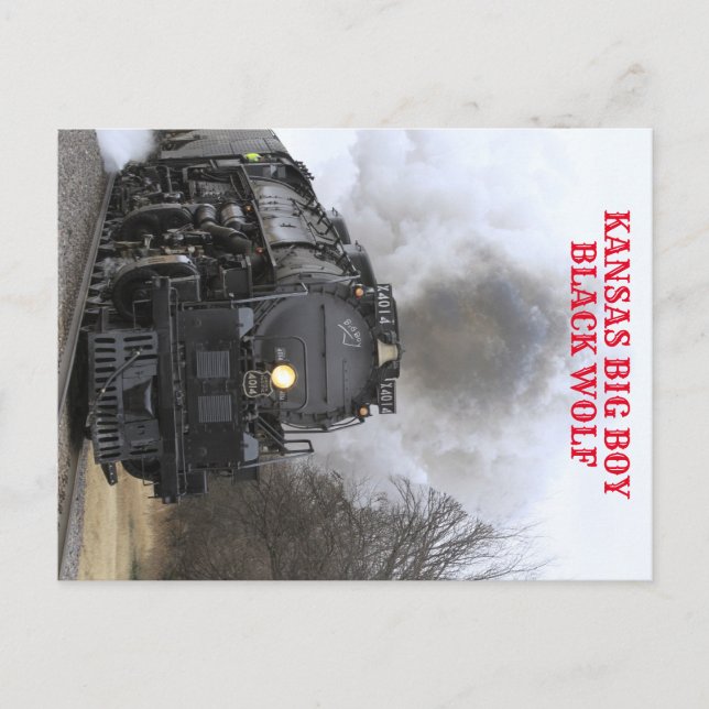 Big Boy Steaming along Postcard (Front)