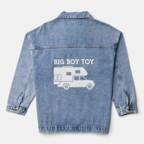 Big Boy Toy Truck Camper  Denim Jacket