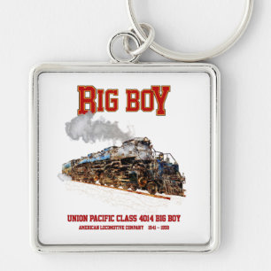 Big Boy Vintage Steam Train American Locomotive Keychain