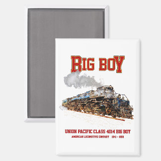 Big Boy Vintage Steam Train American Locomotive  Magnet