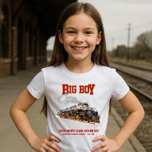 Big Boy Vintage Steam Train American Locomotive  T-Shirt