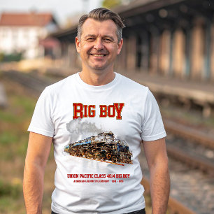 Big Boy Vintage Steam Train American Locomotive  T-Shirt