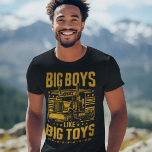 Big boys love their powerful trucks T-Shirt