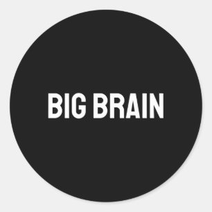Big Brain Classic Round Sticker