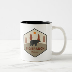 Big Branch Wilderness Vermont Bear Two-Tone Coffee Mug