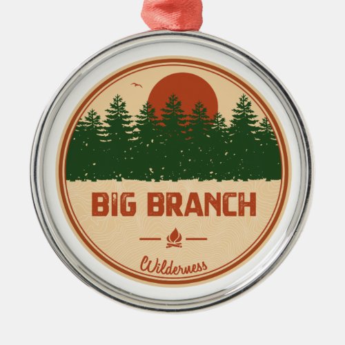 Big Branch Wilderness Vermont Metal Ornament