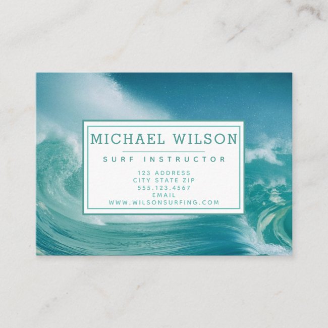 Big Breaking Waves Photo - Surf Instructor