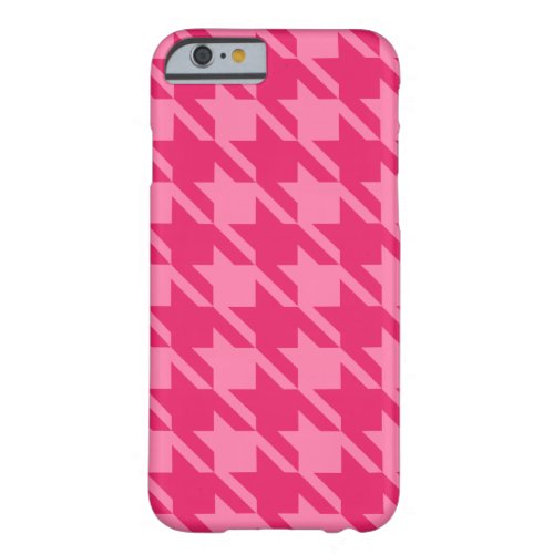 Big Bright Pink Houndstooth iPhone 6 case