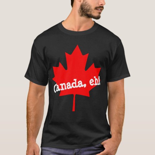 Big Bright Red Maple Leaf Canada eh T_Shirt
