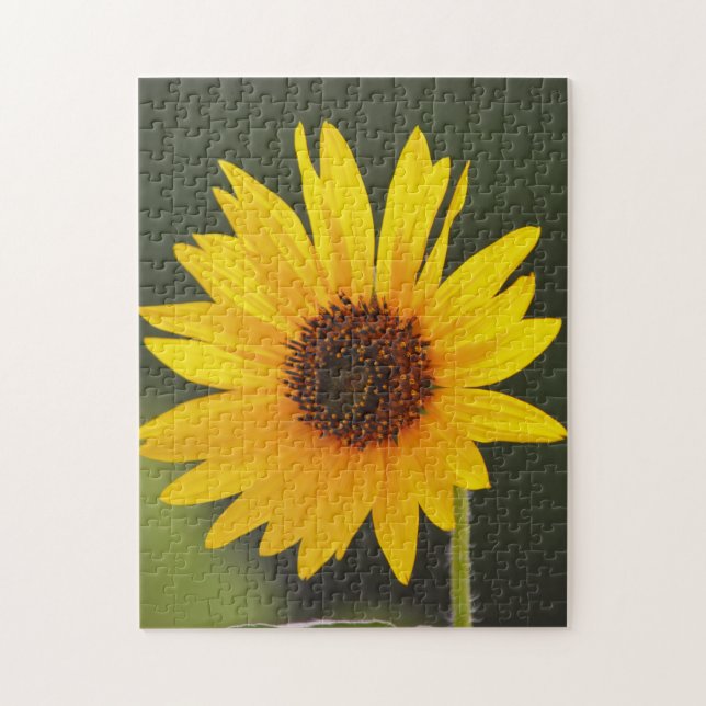 Big Bright Sunflower Flower Nature Puzzle (Vertical)
