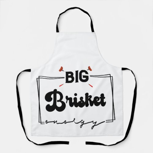 Big Brisket Energy Funny BBq Dad july 4th Gift  Apron