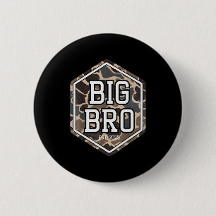 Big Bro 2025 Camo Hunting Camouflage Brother Annou Button
