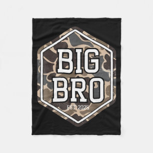 Big Bro 2025 Camo Hunting Camouflage Brother Annou Fleece Blanket