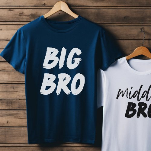 BIG BRO baby brother announcement sibling gift T_Shirt