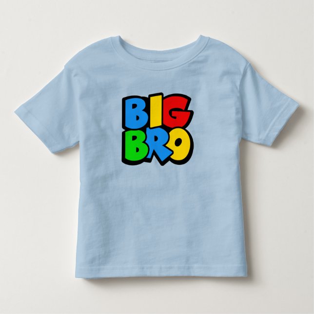 Big Bro Brother Retro Gamer Gaming Inspired design Toddler T-shirt (Front)