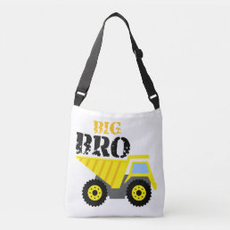 Big Bro Construction Yellow Dump Truck Crossbody Bag