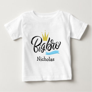 Big Bro Crown Personalized Baby T-Shirt