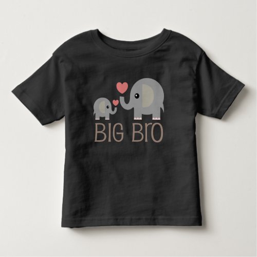 Big Bro Elephant Brother Boys T_shirt
