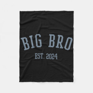 Big Bro Est. 2024 New Big Brother Fleece Blanket