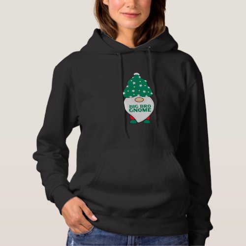 Big Bro Gnome Brother Gnomes Matching Christmas Pa Hoodie